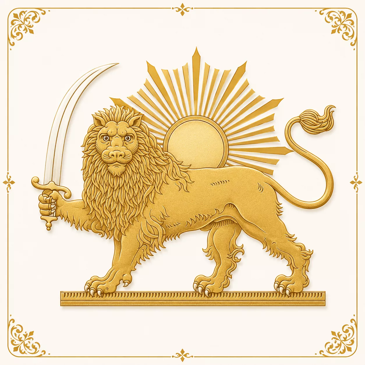 Lion and Sun
